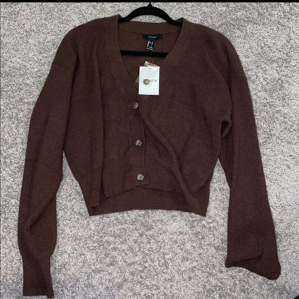 Forever21 brown cardigan